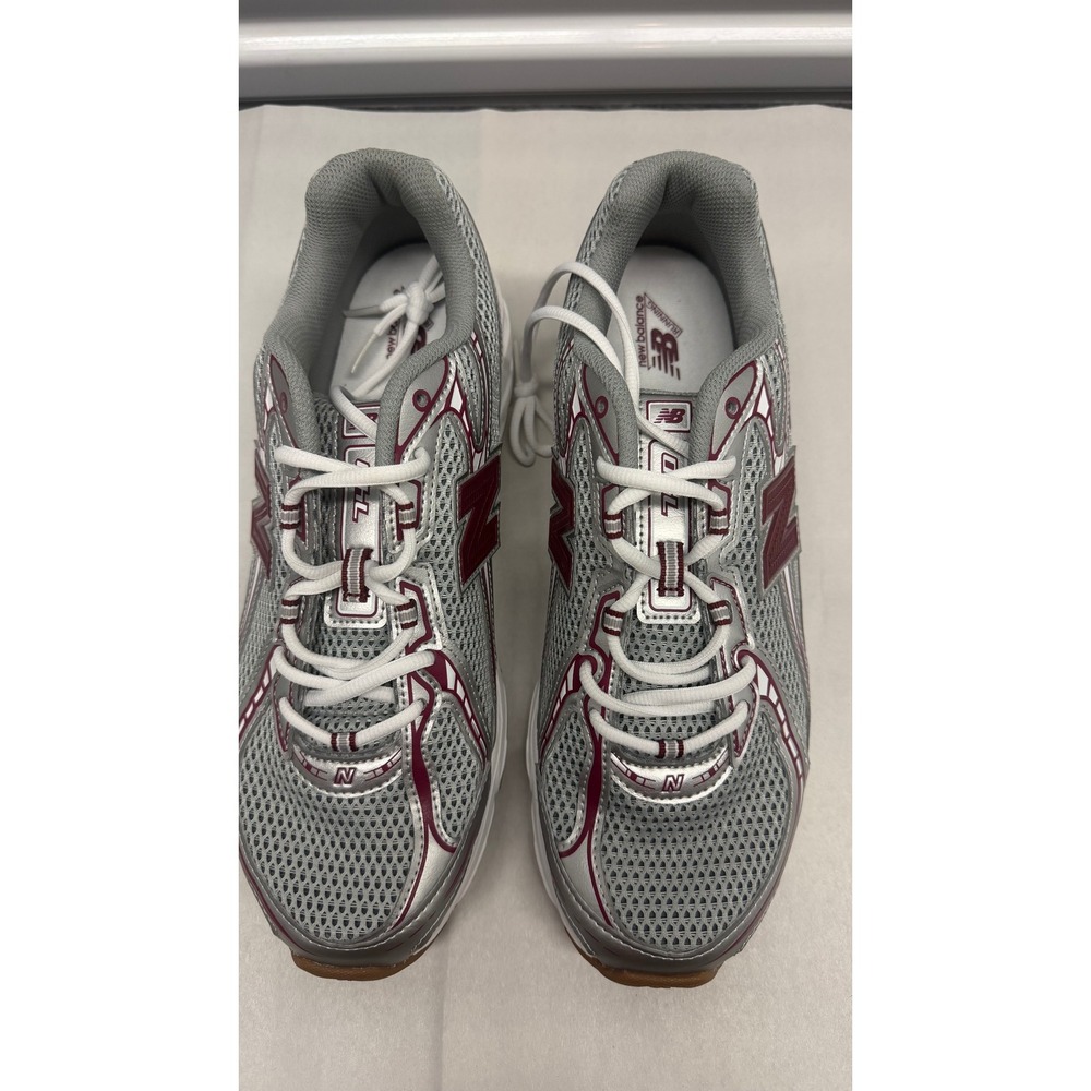 New Balance 740 Grey Silver Burgundy Running Shoes U740MS2 Mens 11 Womens 12.5
